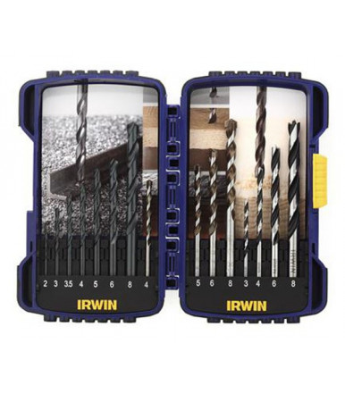 Irwin Combi Set mixed drill bits metal-masonry-wood