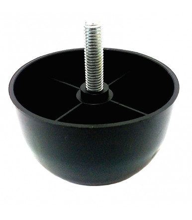 Adjustable foot for sofas with screw M10