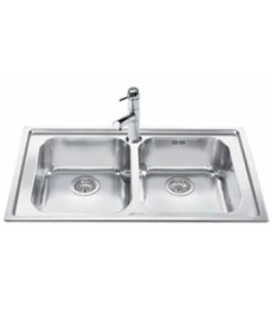 Smeg Rigae Series LE862 rectangular Kitchen sink stainless steel