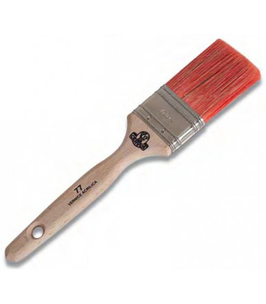 Cervus S/77 Professional flat brush in synthetic fibre for water paint