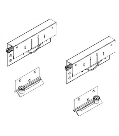 Kit 2 carrelli per armadio con anta scorrevole Interna ammortizzata Koblenz System 9400 5