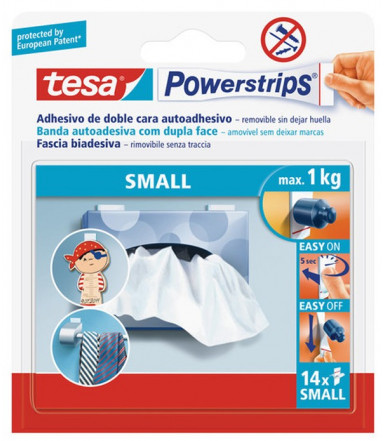 Tesa Powerstrips SMALL bandes adhésives double-face