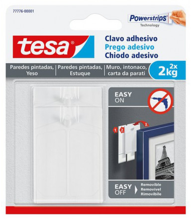 Tesa Clou adhésif blanc pour papier peint & plâtre 2 kg