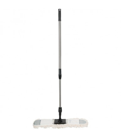 Floor duster with removableand cotton head telescopic handle, 60 cm - Maxi Cotone più - Top line