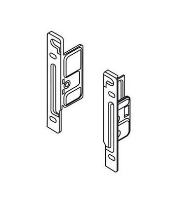 Attacchi standard per frontale cassetto Metabox Blum