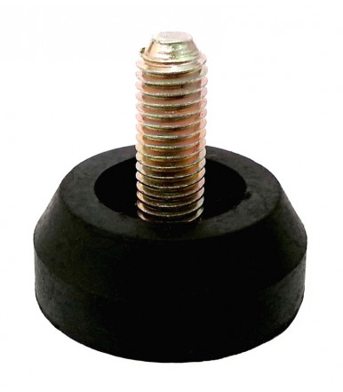 Adjustable foot for furniture home appliances and shelving with screw