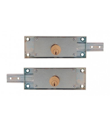 Coppia serrature per serranda laterali Destra e Sinistra con chiavi a profilo simmetrico Viro