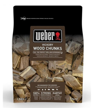 Weber large wood chunks for smoker - Hickory 17619