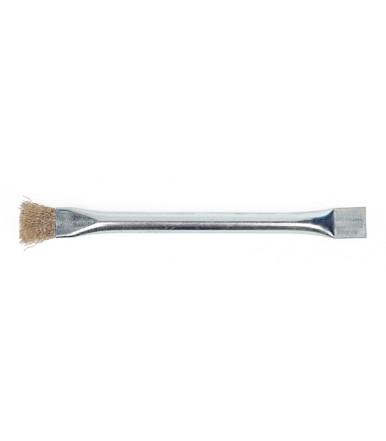 PELLETBRUSH steel end brush with scraper for the cleaning of the brazier art.9400
