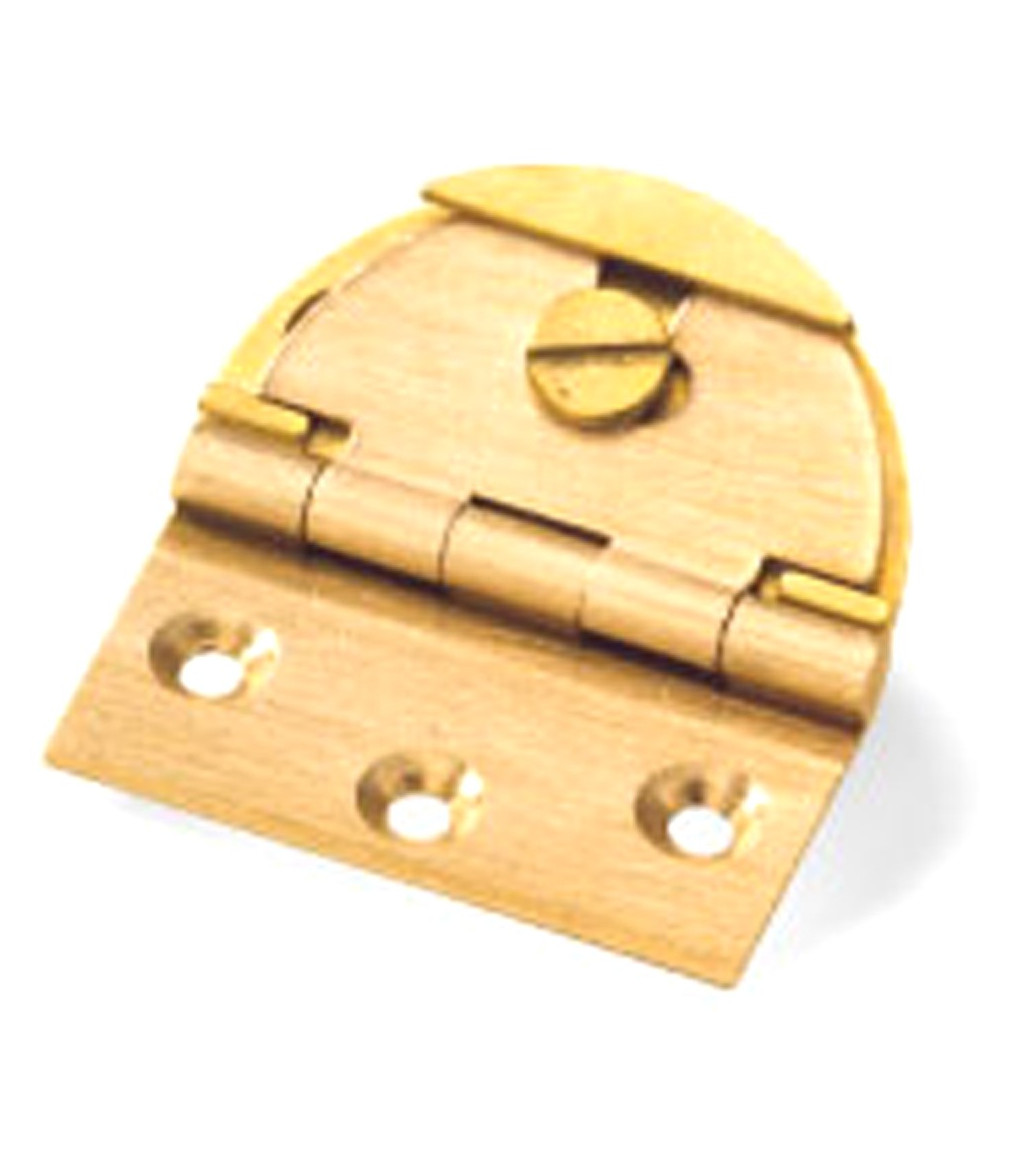Patented adjustable brass hinge for round case art. 4 A