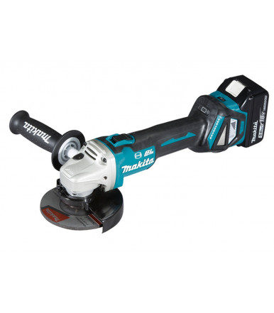 Makita DGA514RTJU 18V BL MOTOR Bluetooth Esmeriladora Angular Inalámbrica 125/115 mm