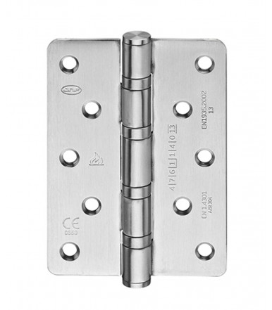 Safety Hinge inox with round corners - fire proof art. IN.05.020.125.R.CF JNF