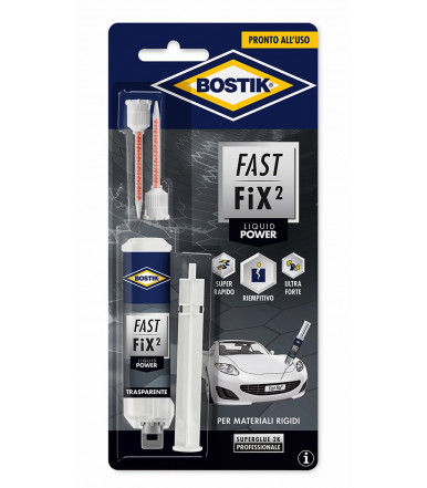 Bostik Fast Fix² Liquid Flex Adhésif de réparation à deux composants, remplisseuse