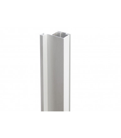 Profilo gola verticale singolo per colonne in alluminio anodizzato argento Volpato 80/G1.6AL