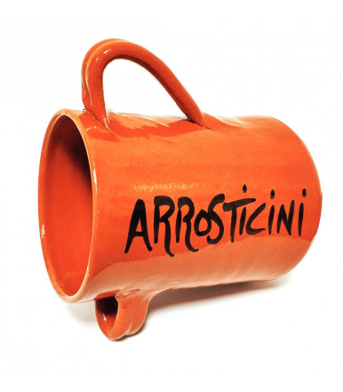 Brocca porta arrosticini in terracotta