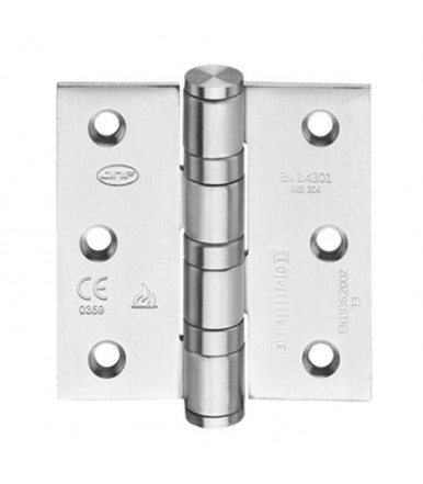 Hinge inox with corners 75x75 mm - fire proof art. IN.05.021.075.CF JNF