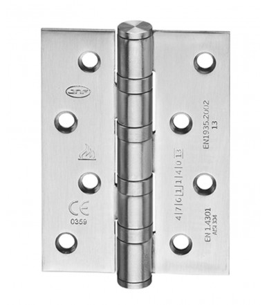 Cerniera acciaio inox 4 cuscinetti con angoli da 100x75 mm art. IN.05.020.100.CF JNF