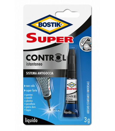 Adesivo istantaneo universale Super Control Bostik 3 gr