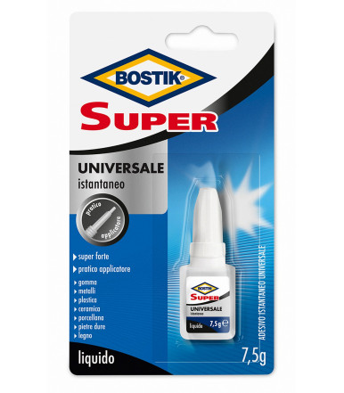 Adesivo istantaneo universale, Super Universale Bostik 7,5 gr