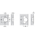 Bisagra para puerta elevable, para puertas rectas hasta 1,5 kg 356.35.815