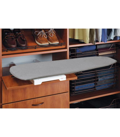 568.60.793 Ironing Board lateral built in furniture Ironfix with aluminium cover