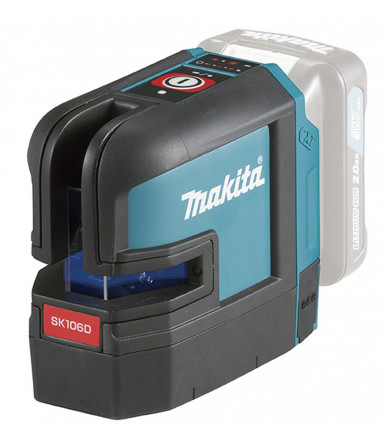 Makita SK106DZ 12Vmax Nivel láser en cruz a batería 25 m - 2 láseres rojos