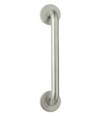 Maneta roseta tubular de inox, con desarrollo curvado