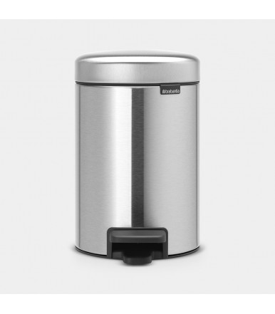 Pattumiera a pedale Brabantia newIcon 3 litri - Matt Steel Fingerprint Proof