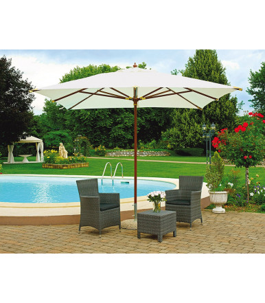 Rectangular garden umbrella 3x4 mt with lateral pole