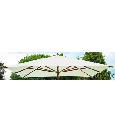 Sombrilla de jardín rectangular 3x4 mt con mástil lateral