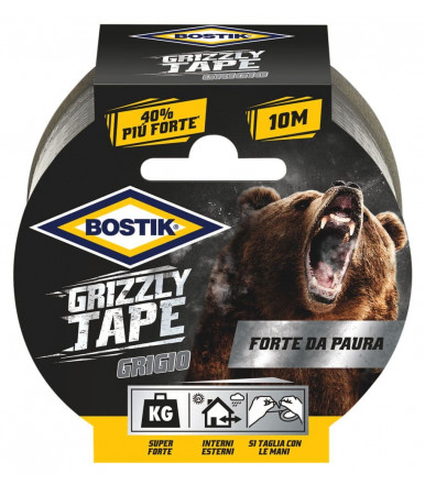 Nastro per riparazioni Grizzly Tape grigio 10mt x 50mm Bostik