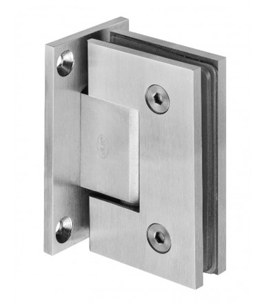 Wall to glass hinge in Stainless steel with stop, thickness 8-10 mm art.IN.05.307 JNF