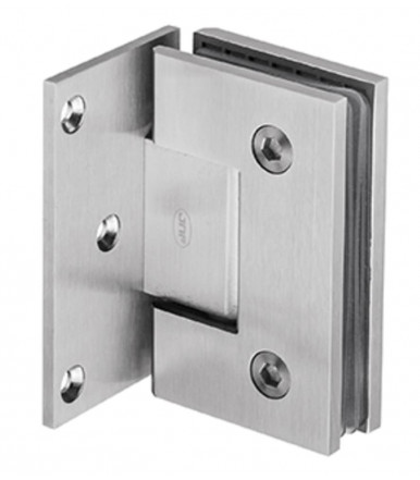 Wall to glass side hinge in Stainless steel with stop, thickness 8-10 mm art.IN.05.306 JNF