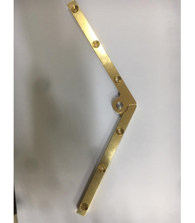 Charnière plate pour porte pliante 180°  7-12 mm x 250 mm