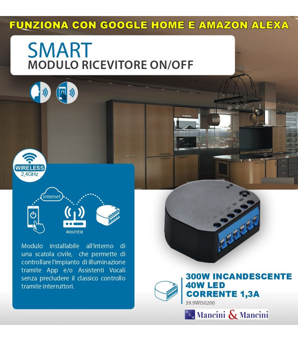 Modulo 2CH Ricevitore Interruttore Dimmer/ON/OFF Wi-fi Life