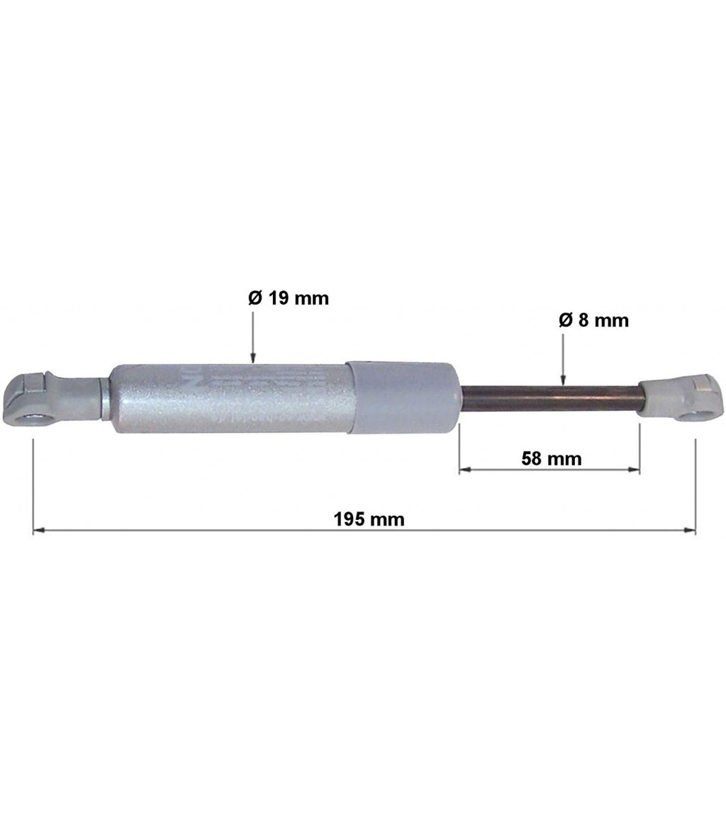 Pistone molla gas Stabilus Lift-O-Mat 212 mm Kessebohmer 195 Int