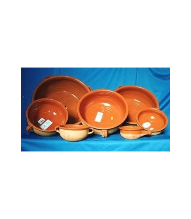 Casseruola in terracotta con 2 manici