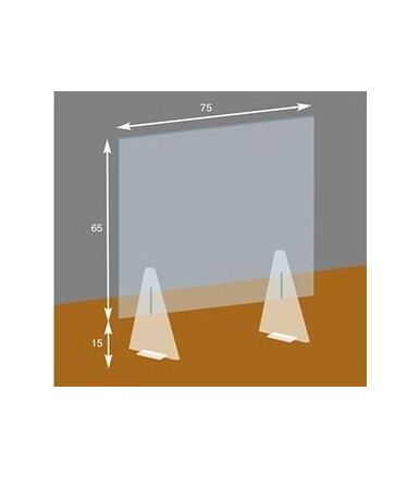 Visière de protection en plastique transparent