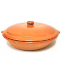 Terracotta pot for fish with 2 handles