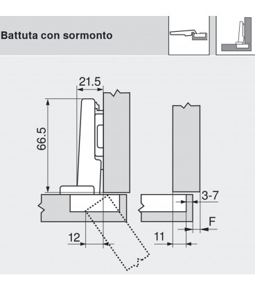 Cerniera Clip Top Blumotion 110°  Blum 