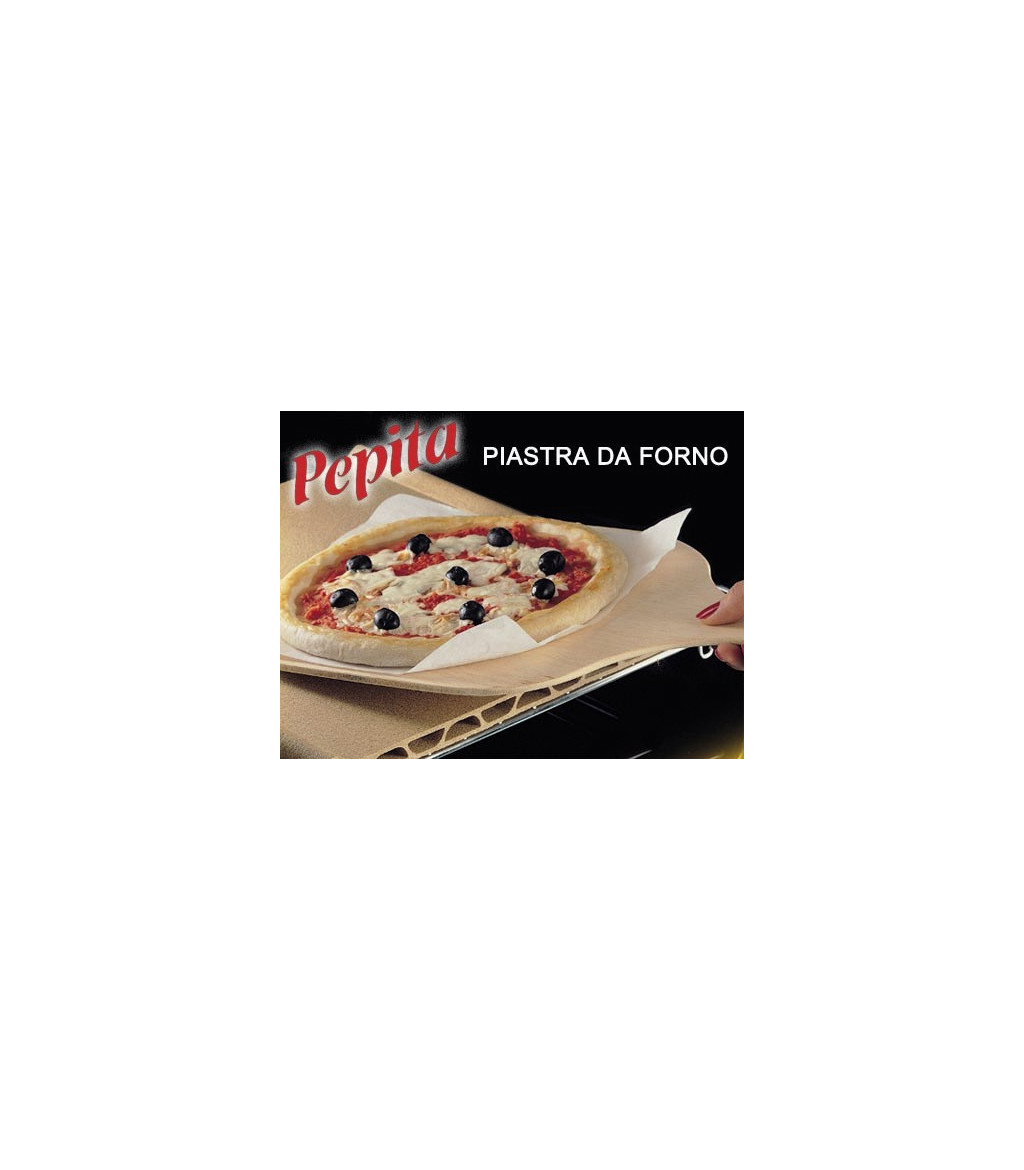 Pietra da forno/bbq Pepita per pizza Pizza stone PepitaPepita plate a cuire  en terre cuite refractairePepita Feuerfeste TonplattePiedra para horno