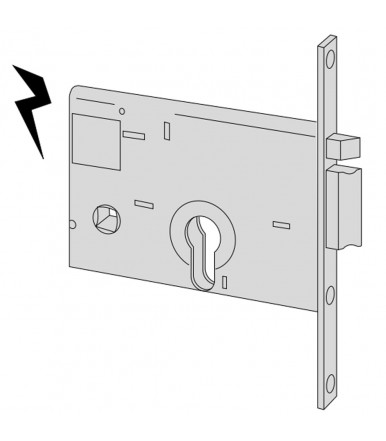 Cisa D5210 ferme-porte avec bras de traîneau