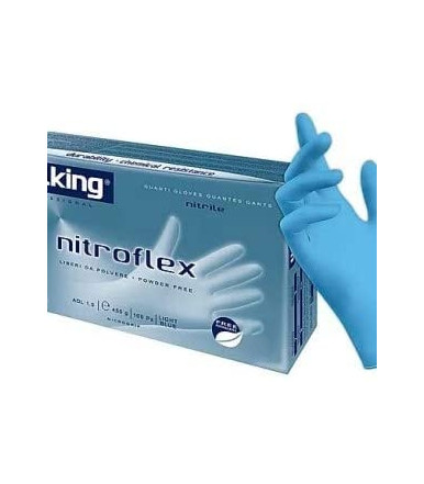 Walking Nitroflex Nitrile Powder Free Gloves 100 piezas