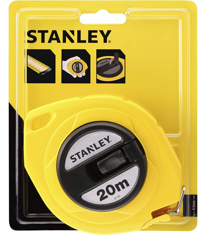 Roue de ruban à mesurer en acier Stanley 20 mt 0-34-105