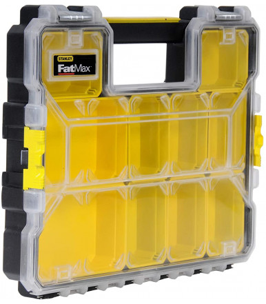 Caja organizadora para piezas pequeñas con 10 compartimentos, FATMAX Stanley 1-95-517