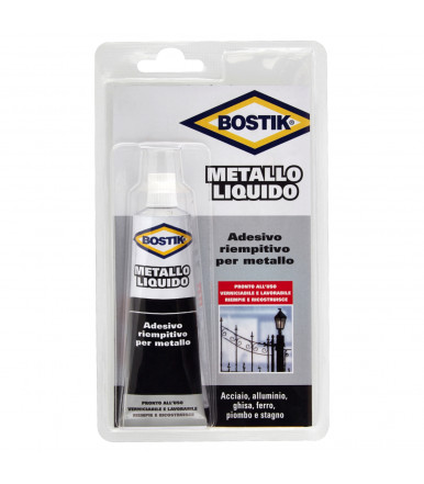 Metal líquido - Bostik 55ml adhesivo y relleno líquido para metal