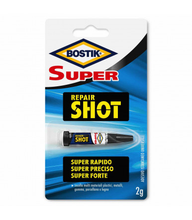 Adhesivo líquido Bostik Super Repair Shot para reparaciones súper rápidas y precisas 2 gr