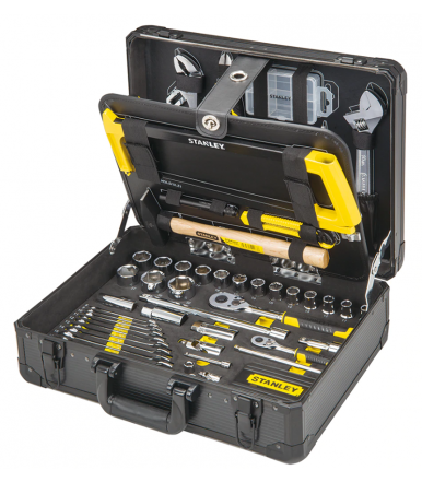 Caja estructura de aluminio con 142 herramientas para mantenimiento Stanley STMT98109-1