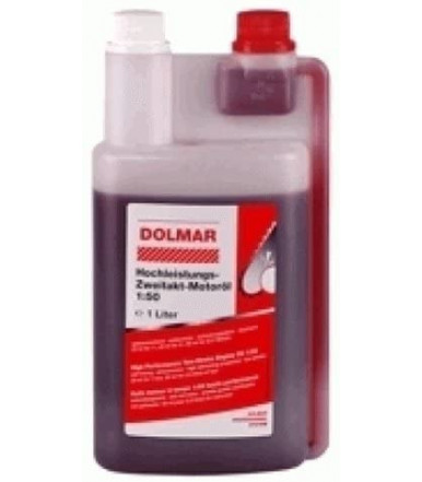 1 litre d'huile Dolmar pour mélange avec distributeur