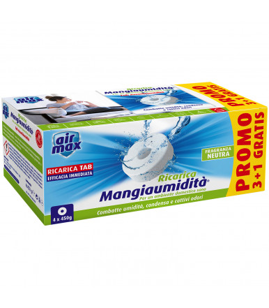 Tab Magnet Moisture Absorbing 4 x 450g Air Max ® Moisture Eaters, neutral fragrance